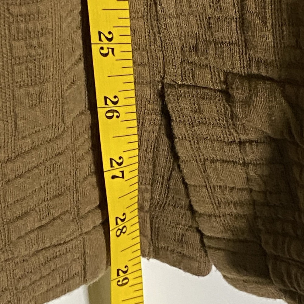 Habitat Jacket Womens XL Brown Cotton Textured Classy Boxy Modern Minimalist - Picture 12 of 13